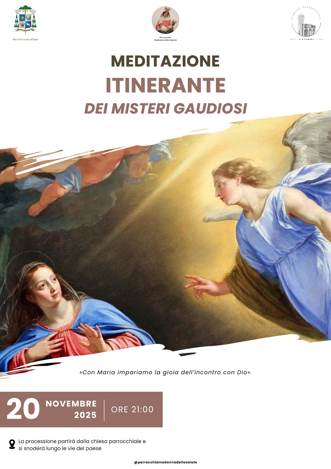 Meditazione Itinerante dei Misteri Gaudiosi